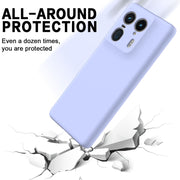 For Motorola Moto X50 Ultra Solid Color Liquid Silicone Dropproof Full Coverage Phone Case(Purple)