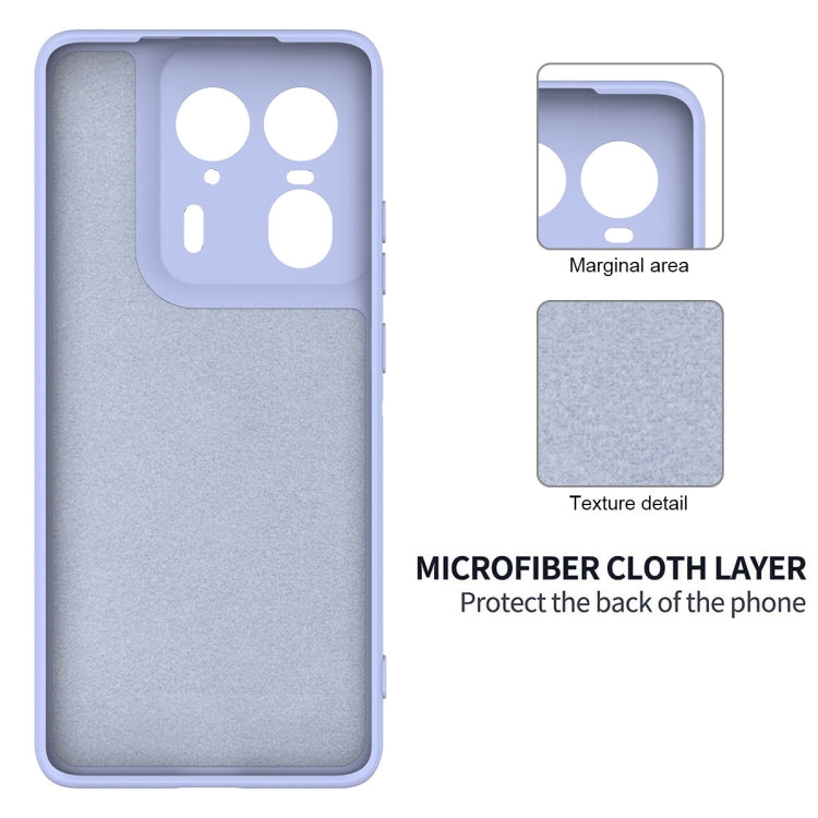 For Motorola Moto X50 Ultra Solid Color Liquid Silicone Dropproof Full Coverage Phone Case(Purple)