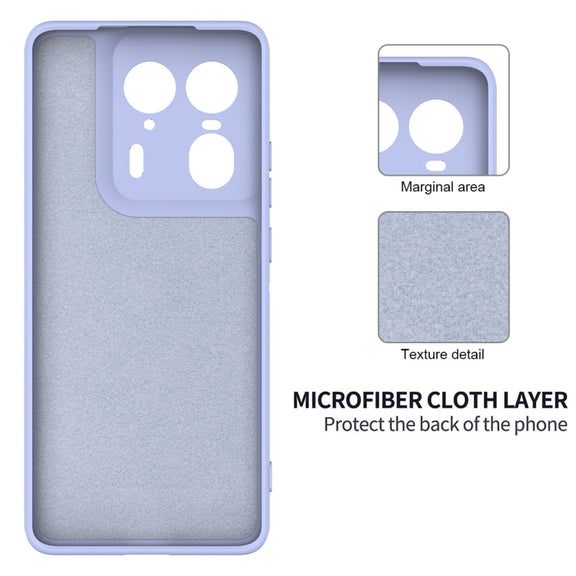 For Motorola Moto X50 Ultra Solid Color Liquid Silicone Dropproof Full Coverage Phone Case(Purple)