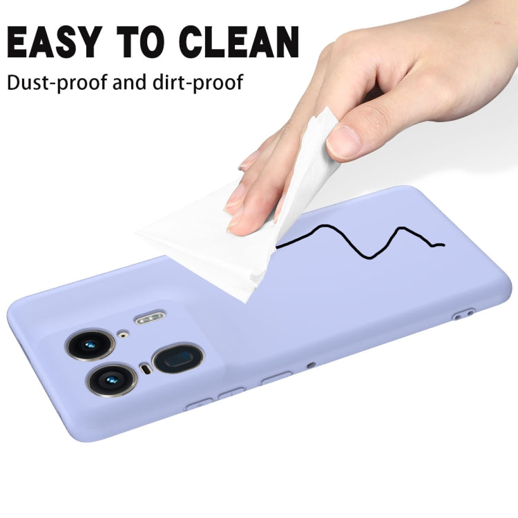 For Motorola Moto X50 Ultra Solid Color Liquid Silicone Dropproof Full Coverage Phone Case(Purple)