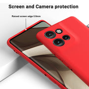 For Motorola Edge 50 Neo / Moto S50 Solid Color Liquid Silicone Dropproof Full Coverage Phone Case(Red)