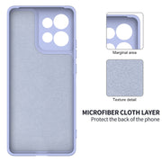 For Motorola Edge 50 Neo / Moto S50 Solid Color Liquid Silicone Dropproof Full Coverage Phone Case(Purple)