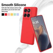 For Motorola Edge 60 Fusion / Edge 60 Solid Color Liquid Silicone Dropproof Full Coverage Phone Case(Red)