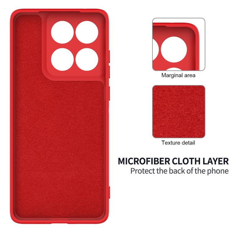 For Motorola Edge 60 Fusion / Edge 60 Solid Color Liquid Silicone Dropproof Full Coverage Phone Case(Red)