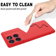 For Motorola Edge 60 Fusion / Edge 60 Solid Color Liquid Silicone Dropproof Full Coverage Phone Case(Red)