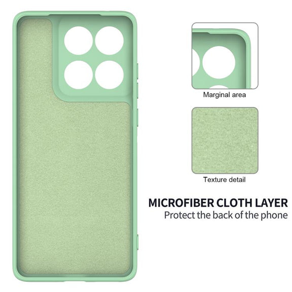 For Motorola Edge 60 Fusion / Edge 60 Solid Color Liquid Silicone Dropproof Full Coverage Phone Case(Green)