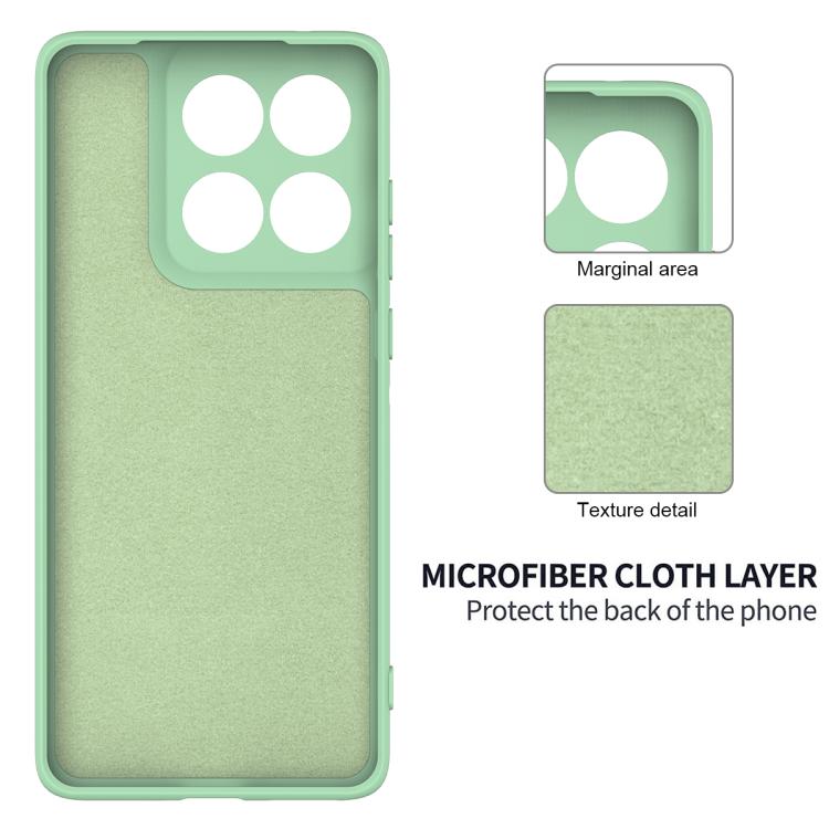 For Motorola Edge 60 Fusion / Edge 60 Solid Color Liquid Silicone Dropproof Full Coverage Phone Case(Green)
