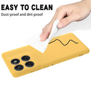 For Motorola Edge 60 Fusion / Edge 60 Solid Color Liquid Silicone Dropproof Full Coverage Phone Case(Yellow)