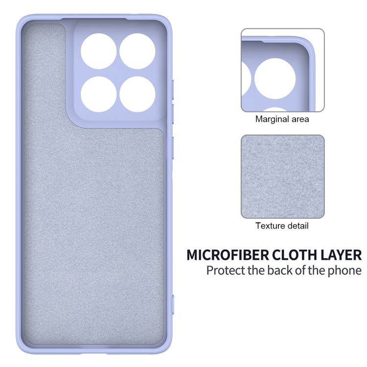 For Motorola Edge 60 Fusion / Edge 60 Solid Color Liquid Silicone Dropproof Full Coverage Phone Case(Purple)