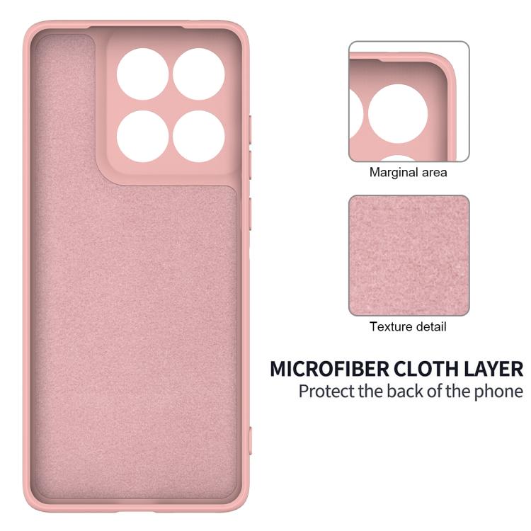 For Motorola Edge 60s Solid Color Liquid Silicone Dropproof Full Coverage Phone Case(Pink)