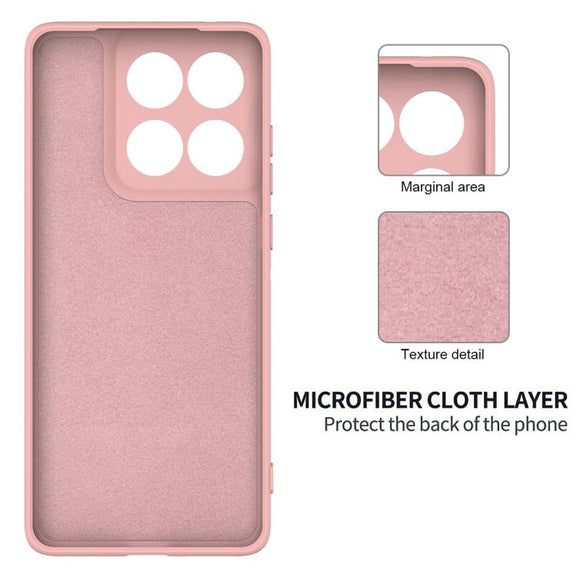 For Motorola Edge 60s Solid Color Liquid Silicone Dropproof Full Coverage Phone Case(Pink)