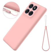 For Motorola Edge 60s Solid Color Liquid Silicone Dropproof Full Coverage Phone Case(Pink)