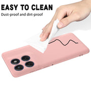 For Motorola Edge 60s Solid Color Liquid Silicone Dropproof Full Coverage Phone Case(Pink)
