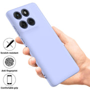 For Motorola Edge 60s Solid Color Liquid Silicone Dropproof Full Coverage Phone Case(Purple)