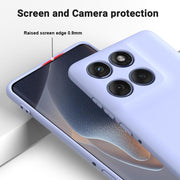For Motorola Edge 60s Solid Color Liquid Silicone Dropproof Full Coverage Phone Case(Purple)