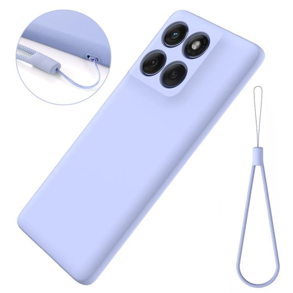 For Motorola Edge 60s Solid Color Liquid Silicone Dropproof Full Coverage Phone Case(Purple)