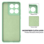 For Motorola Edge 60 Pro Solid Color Liquid Silicone Dropproof Full Coverage Phone Case(Green)
