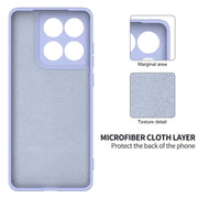 For Motorola Edge 60 Pro Solid Color Liquid Silicone Dropproof Full Coverage Phone Case(Purple)