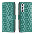 For Samsung Galaxy S25 5G Diamond Lattice Wallet Flip Leather Phone Case(Green) - Galaxy S25 5G Cases by PMC Jewellery | Online Shopping South Africa | PMC Jewellery | Buy Now Pay Later Mobicred