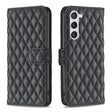 For Samsung Galaxy S25 5G Diamond Lattice Wallet Flip Leather Phone Case(Black) - Galaxy S25 5G Cases by PMC Jewellery | Online Shopping South Africa | PMC Jewellery | Buy Now Pay Later Mobicred