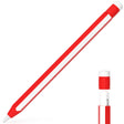 For Apple Pencil 2 / Pencil Pro Colorful Pencil Style Stylus Silicone Protective Case(Red White) - Pencil Accessories by PMC Jewellery | Online Shopping South Africa | PMC Jewellery | Buy Now Pay Later Mobicred
