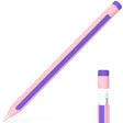 For Apple Pencil 2 / Pencil Pro Colorful Pencil Style Stylus Silicone Protective Case(Pink Purple) - Pencil Accessories by PMC Jewellery | Online Shopping South Africa | PMC Jewellery | Buy Now Pay Later Mobicred