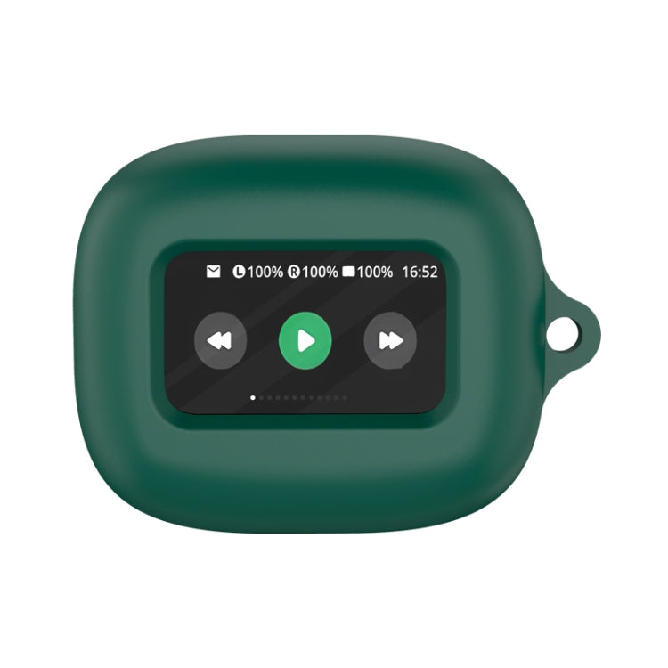 For JBL Live Beam 3 Wireless Bluetooth Earphones Silicone Protective Case(Dark Green)