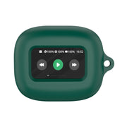 For JBL Live Beam 3 Wireless Bluetooth Earphones Silicone Protective Case(Dark Green)