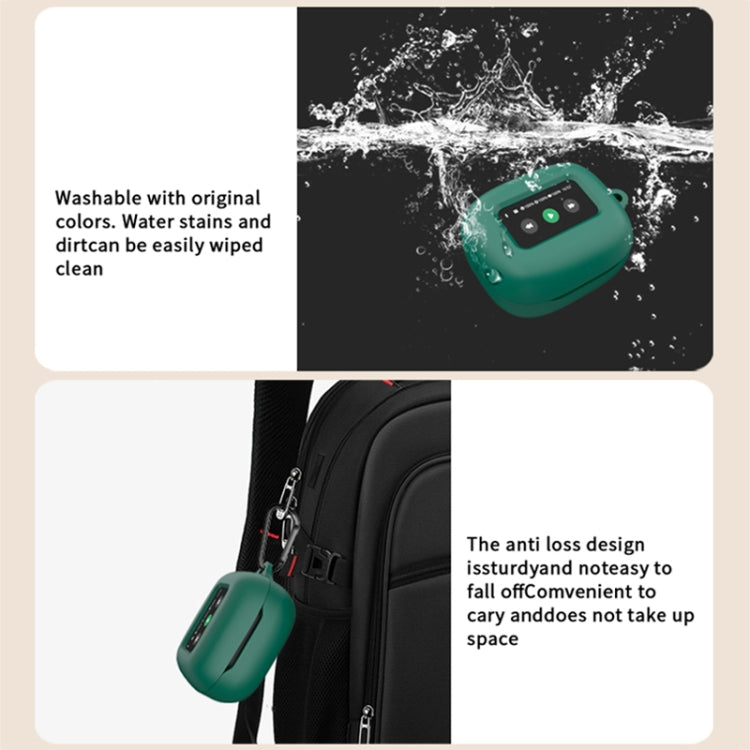 For JBL Live Beam 3 Wireless Bluetooth Earphones Silicone Protective Case(Dark Blue)