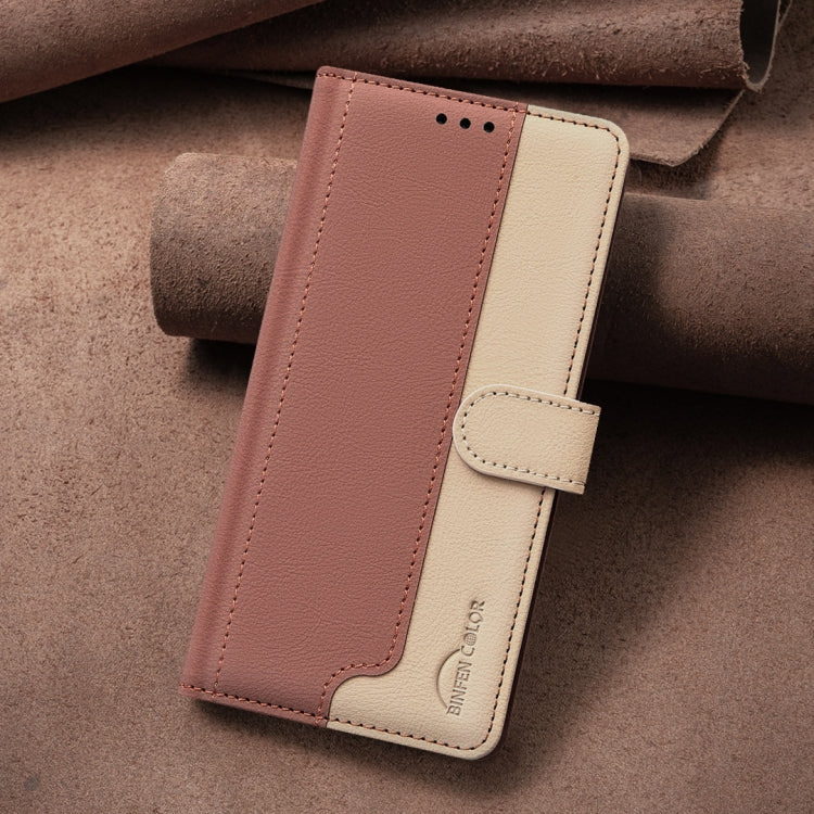 For Google Pixel 9 Color Matching RFID Anti-theft Leather Phone Case(Brown)