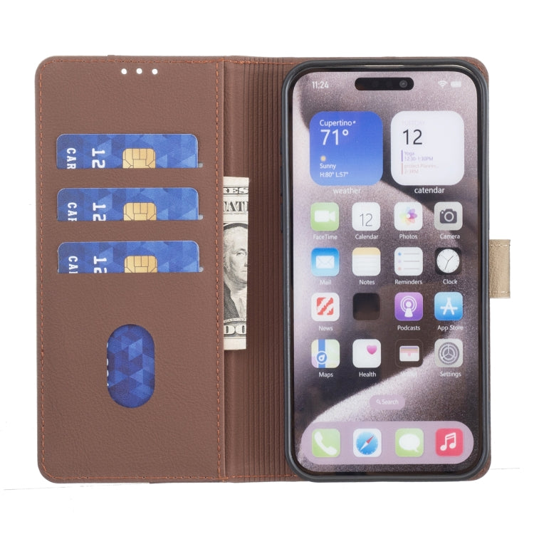 For Google Pixel 9 Color Matching RFID Anti-theft Leather Phone Case(Brown)