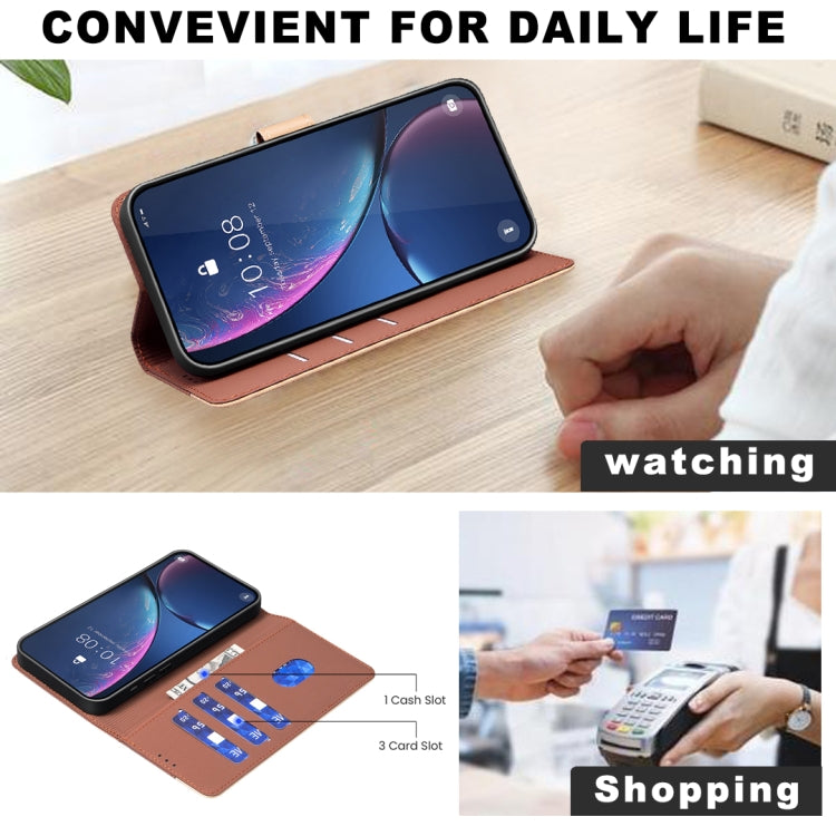 For Google Pixel 9 Color Matching RFID Anti-theft Leather Phone Case(Brown)
