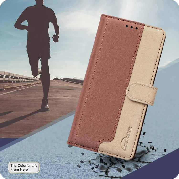 For Google Pixel 9 Color Matching RFID Anti-theft Leather Phone Case(Brown)