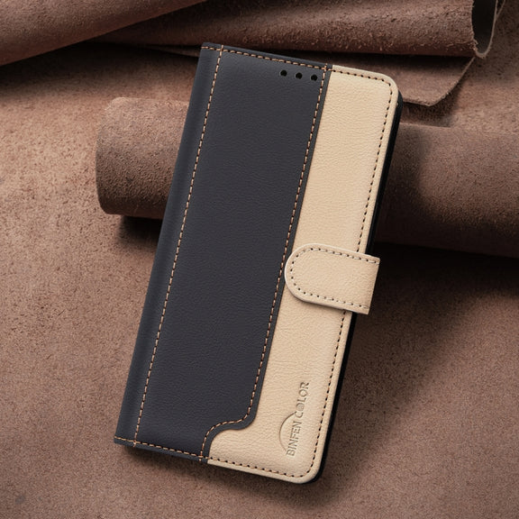 For Google Pixel 9 Color Matching RFID Anti-theft Leather Phone Case(Black)