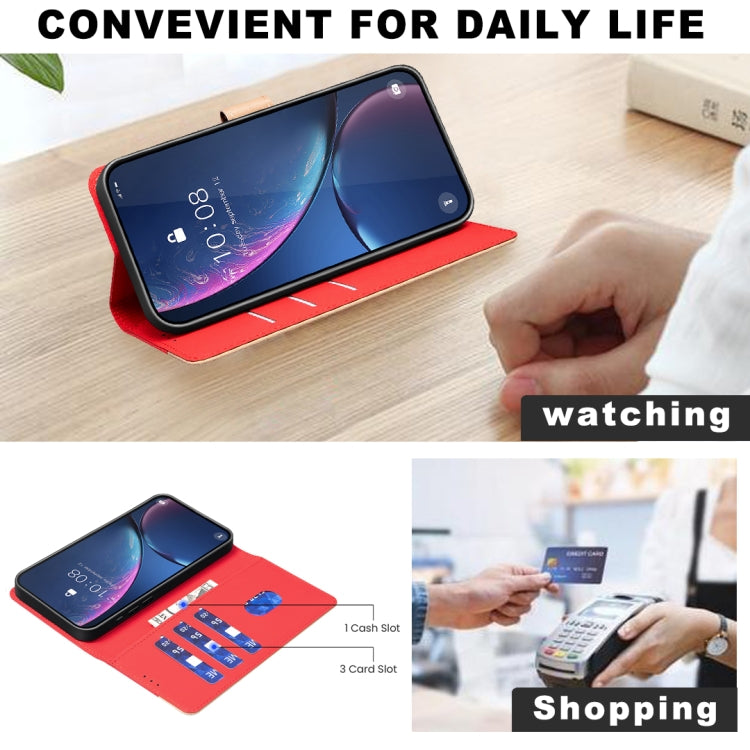 For Google Pixel 9 Color Matching RFID Anti-theft Leather Phone Case(Red)