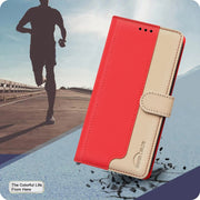 For Google Pixel 9 Color Matching RFID Anti-theft Leather Phone Case(Red)