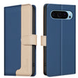 For Google Pixel 9 Color Matching RFID Anti-theft Leather Phone Case(Blue) - Google Cases by PMC TechLife | Online Shopping South Africa | PMC TechLife | Buy Now Pay Later Mobicred