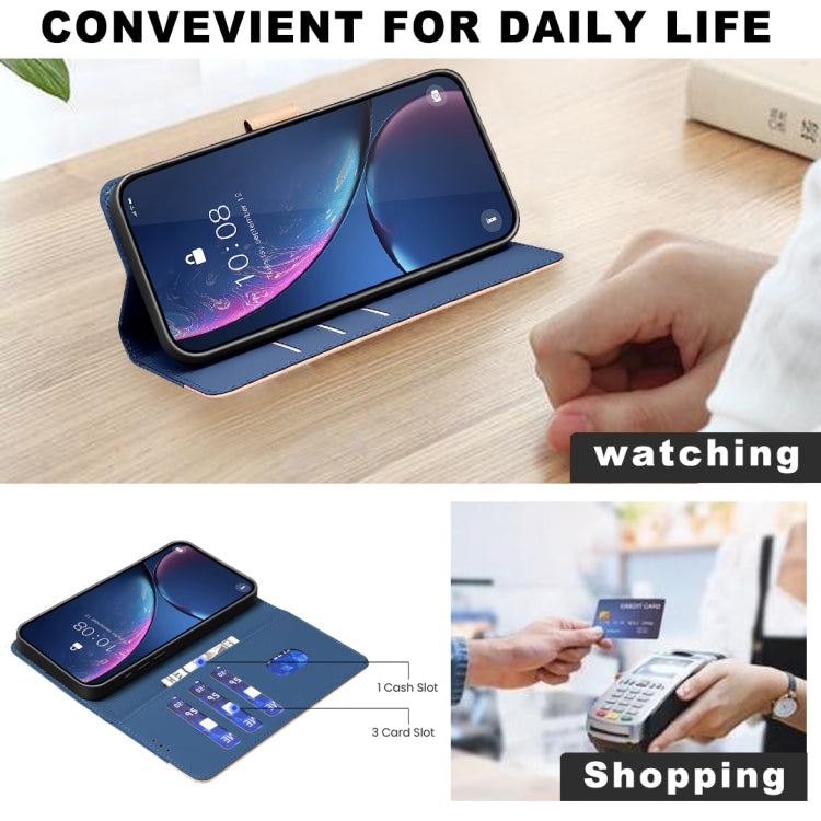 For Google Pixel 9 Color Matching RFID Anti-theft Leather Phone Case(Blue)