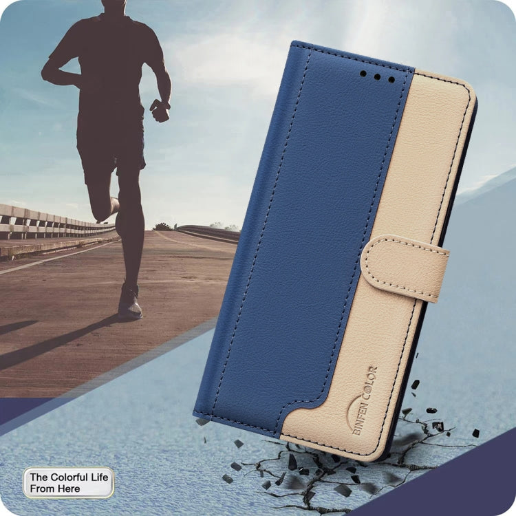 For Google Pixel 9 Color Matching RFID Anti-theft Leather Phone Case(Blue)