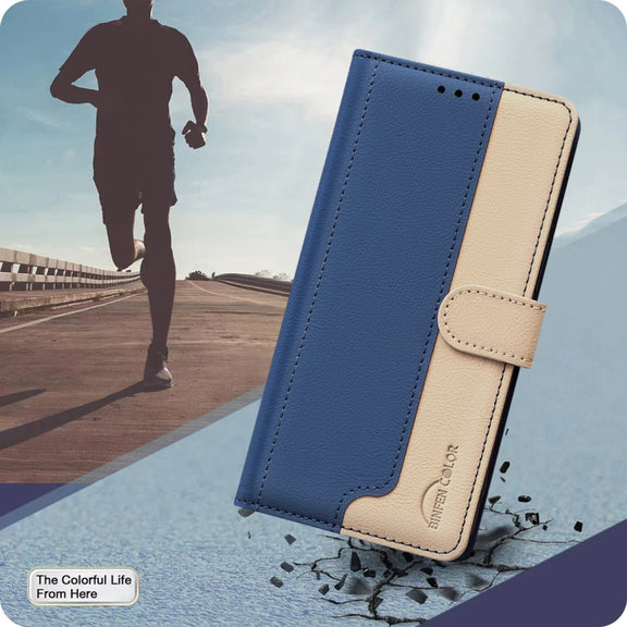 For Google Pixel 9 Color Matching RFID Anti-theft Leather Phone Case(Blue)