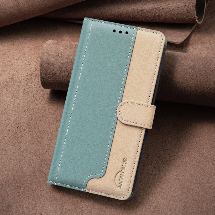 For Google Pixel 9 Pro Color Matching RFID Anti-theft Leather Phone Case(Green)
