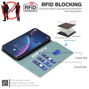 For Google Pixel 9 Pro Color Matching RFID Anti-theft Leather Phone Case(Green)
