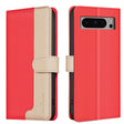 For Google Pixel 9 Pro Color Matching RFID Anti-theft Leather Phone Case(Red) - Google Cases by PMC TechLife | Online Shopping South Africa | PMC TechLife | Buy Now Pay Later Mobicred