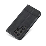 For Samsung Galaxy S25 Ultra 5G AZNS Magnetic Calf Texture Flip Leather Phone Case(Black)