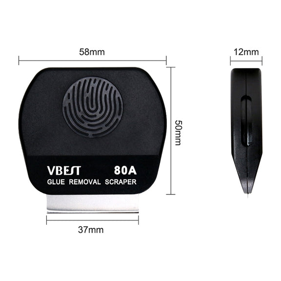 BEST VBST-80A 8 in 1 Stainless Steel Multipurpose Magnetic Double-sided Glue Removal Scraper Set
