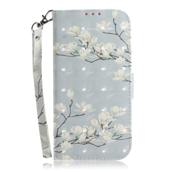 For Xiaomi Redmi K70 Pro / K70 3D Colored Flip Leather Phone Case(Magnolia)