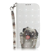 For Xiaomi Redmi K70 Pro / K70 3D Colored Flip Leather Phone Case(Pug)