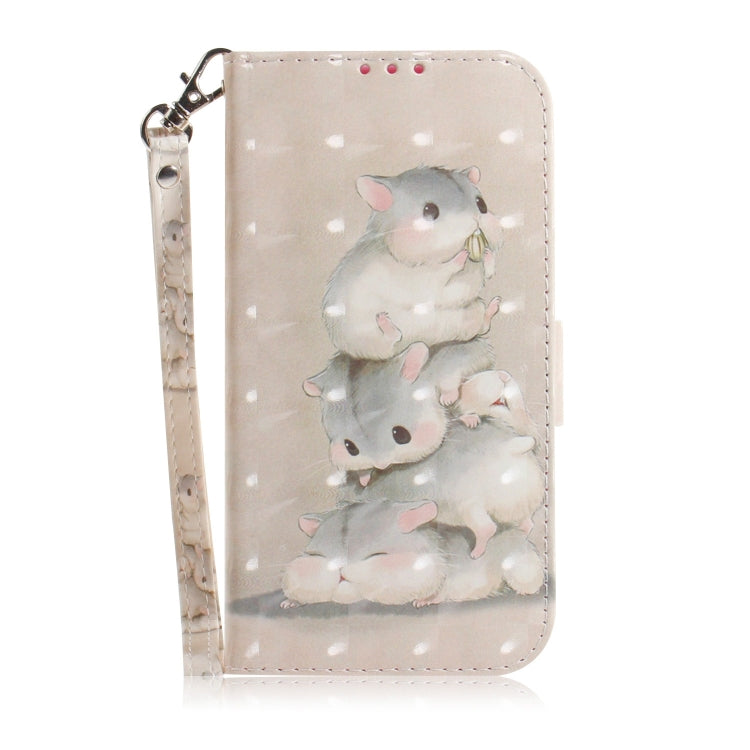 For Xiaomi Redmi K70 Pro / K70 3D Colored Flip Leather Phone Case(Squirrels)
