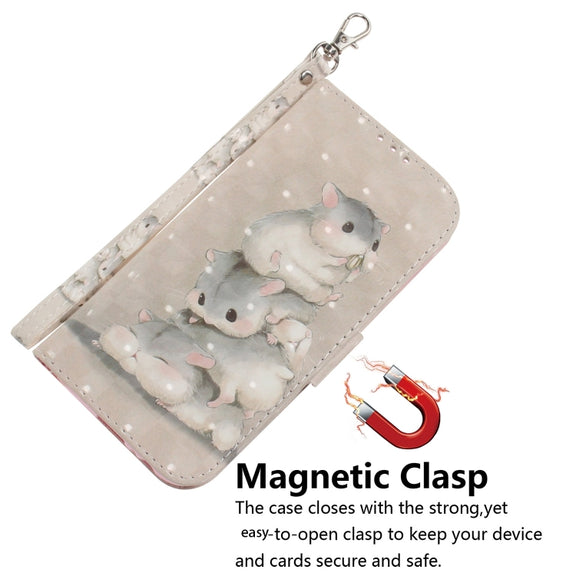 For Xiaomi Redmi K70 Pro / K70 3D Colored Flip Leather Phone Case(Squirrels)
