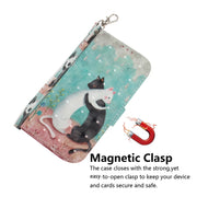 For Xiaomi Redmi K70 Pro / K70 3D Colored Flip Leather Phone Case(Black White Cat)